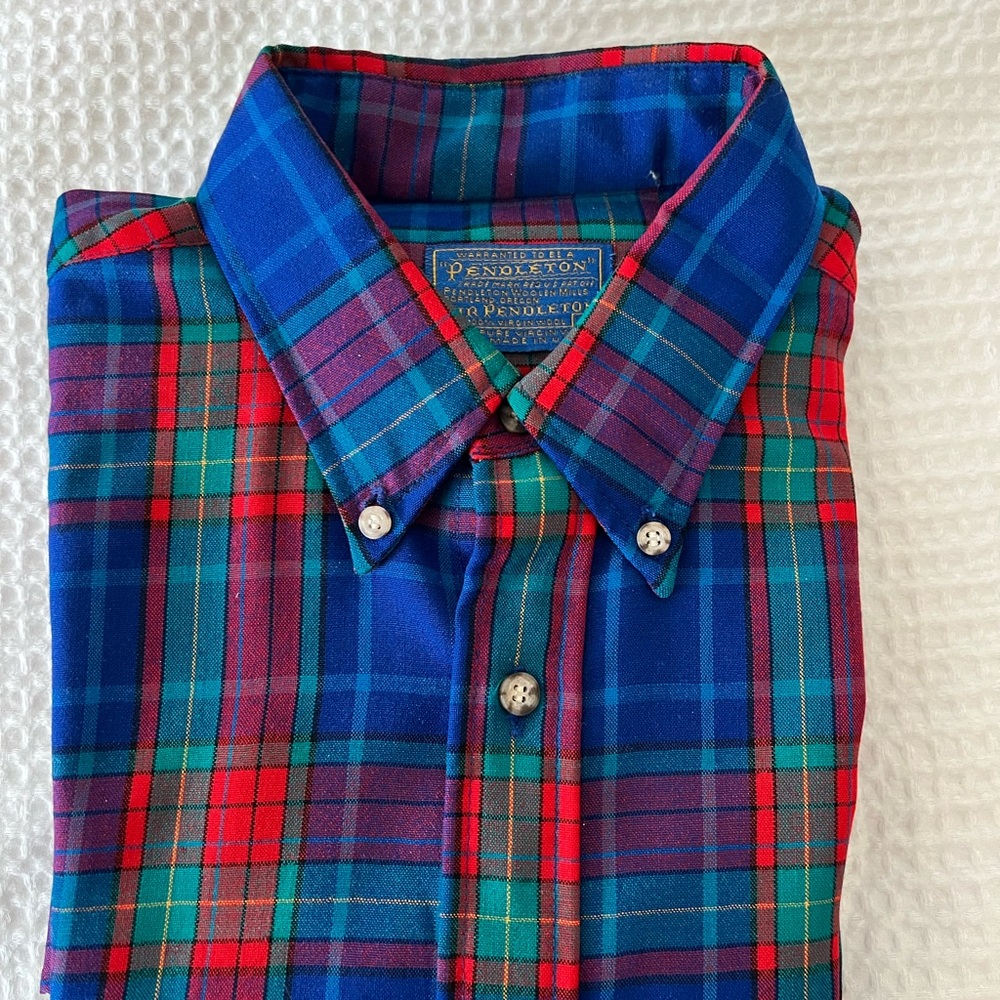 Pendleton Men's Vibrant Plaid Button Down Shirt
